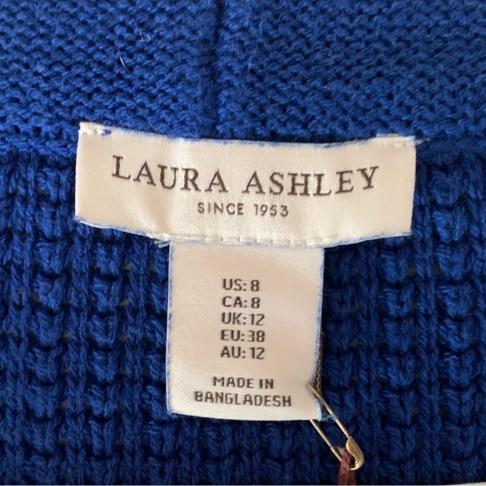 Laura Ashley Women's Deep Blue Cardigan NWT - Size 8 - Picture 2 of 5